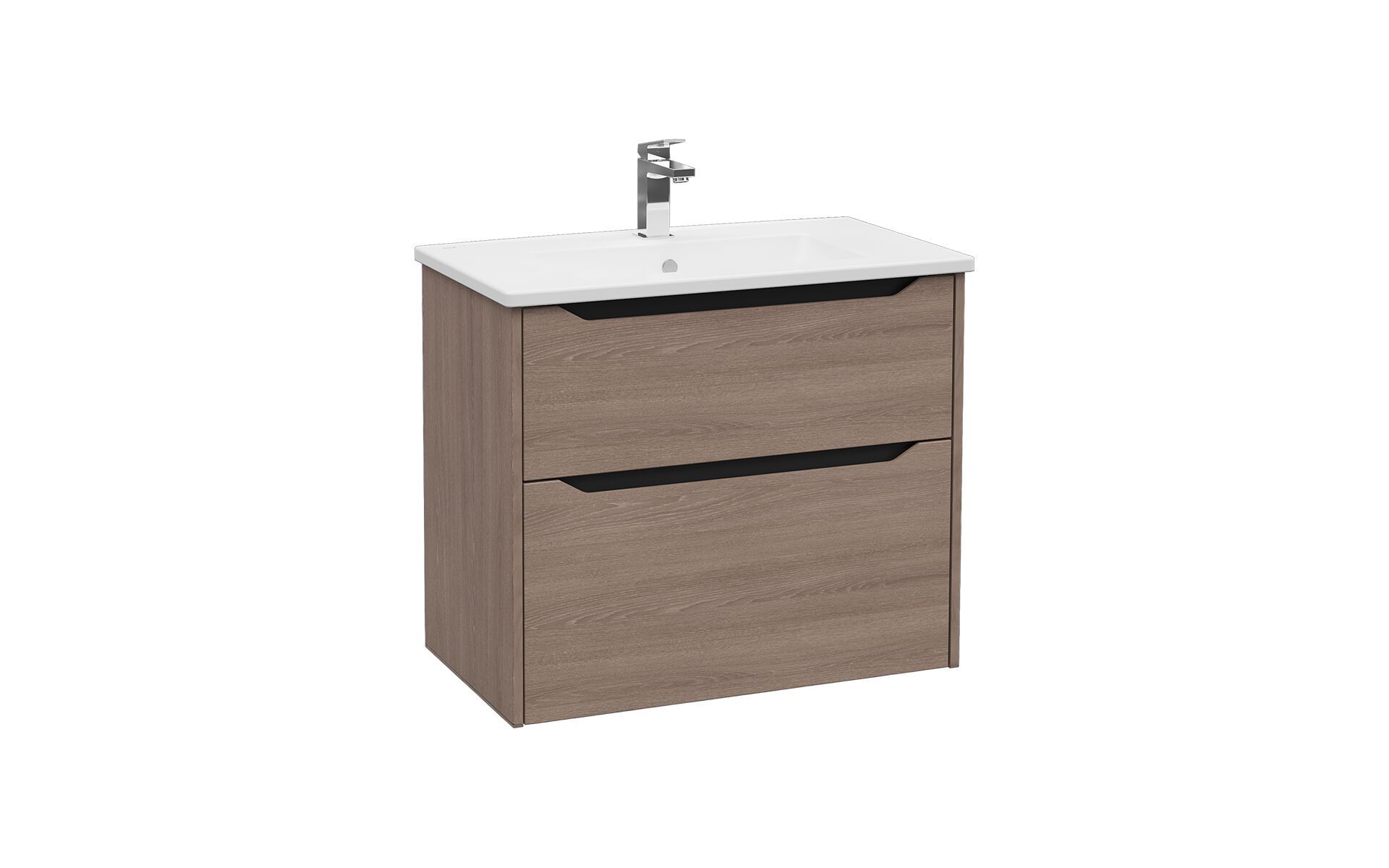 Подвесной шкаф для умывальника со встроенной раковиной с ящиками VitrA Bathrooms Integra Square ARCH-00124085 - Вид №7