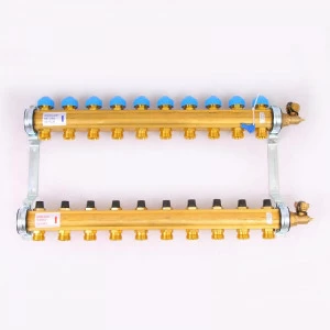 Коллекторная группа HKV с регулировочными и термостатическими вентилями WATTS Ind 1"x3/4"ЕК 10 выходов