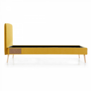 053361 Кровать Lydia 90x190 горчица La Forma Dyla