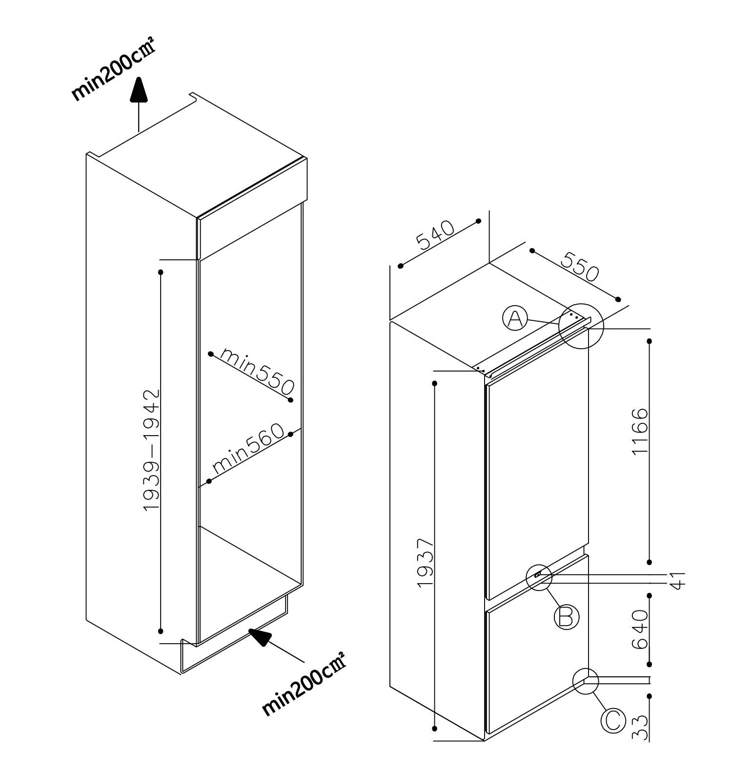 9087727 Встраиваемый холодильник LEX LBI193.2ID STDN-0027906 - Вид №1