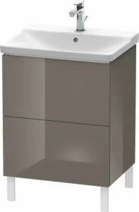 LC660008989 Тумбочка напольная L-Cube #LC6600 620 x 481 мм Фланелево-серый глянцевый лак