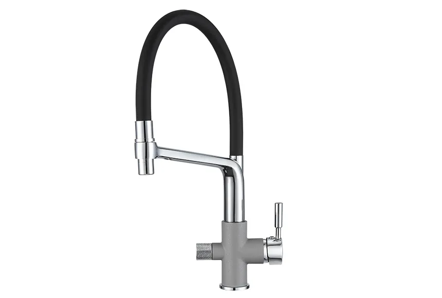 0075, АЛЮМИНИУМ, СМЕСИТЕЛЬ КУХОННЫЙ GRANULA 75-ST90 - Вид №1