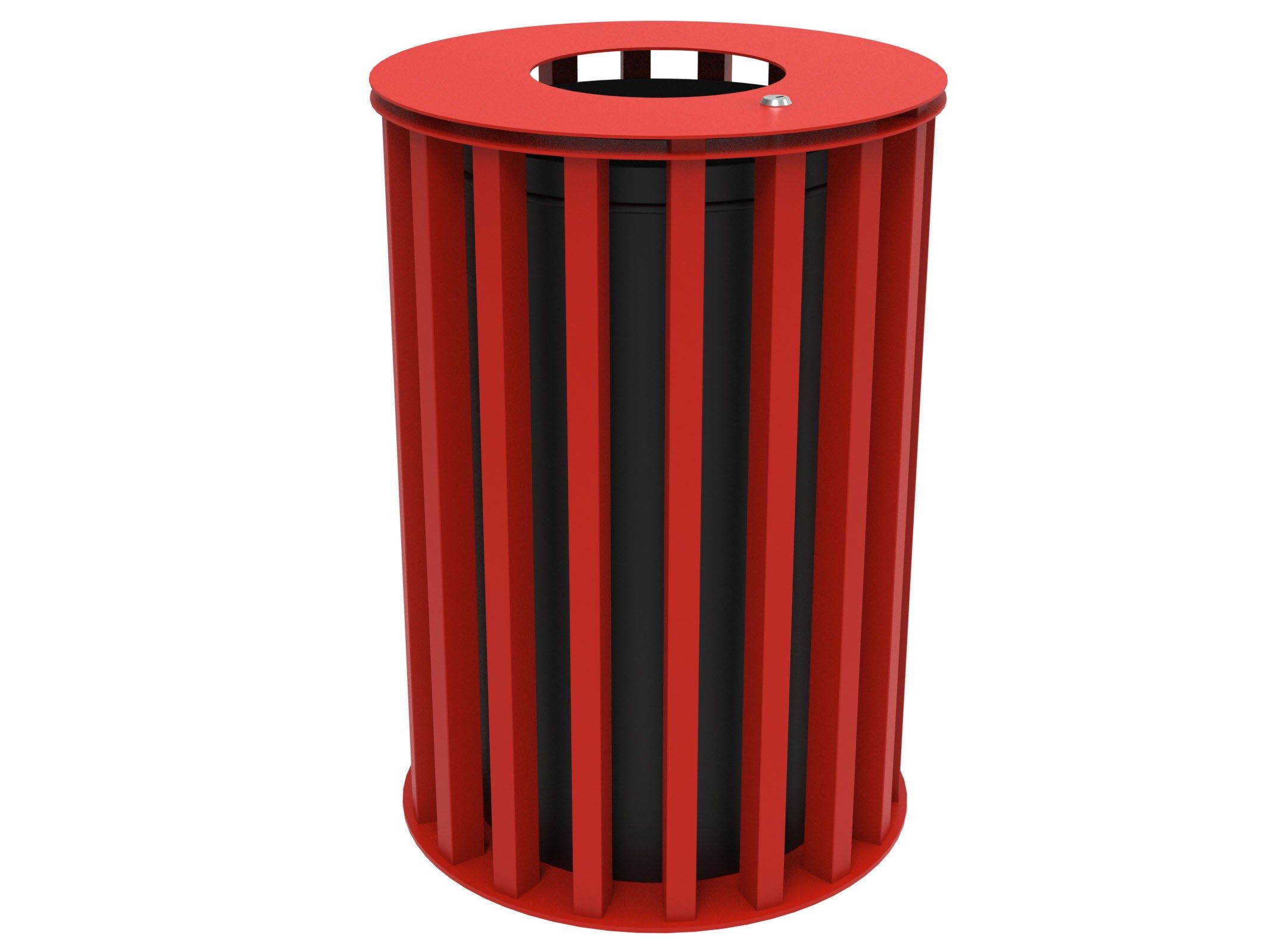 Оцинкованная стальная корзина для мусора с крышкой Lazzari Динамо ARCH-00087800 - Вид №33