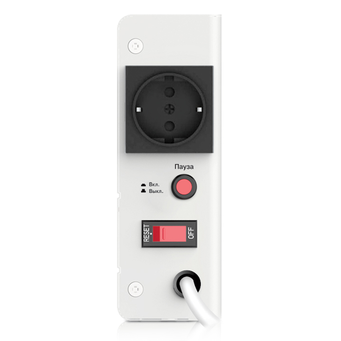 SV-012816 Stabilizer avr slim-1000 lcd, relay, 800w, 1000va, 140-260v, the function "pause", single outlet, 2.9 kg. Sven Santreyd  - Вид №1