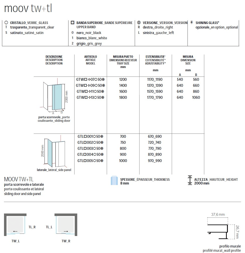 Glass1989 Душевая кабина с раздвижной дверцей Showering sun-id-1425590 - Вид №2