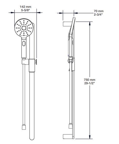 Термостатический набор для душа с душем BARIL PRO-4245-46 ARCH-00104985 - Вид №4