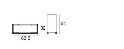 Стальная прямоугольная высокая плантатор emu Patchwall ARCH-00045229 - Вид №2