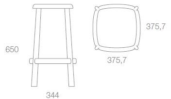 Albaplus Табурет из ясеня Stabi sun-id-1490292 - Вид №6