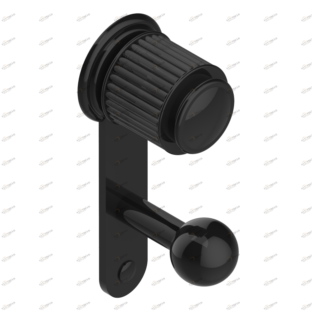 A9C-517 Крючок для халатов одинарный Thg-paris Jaipur c чёрным ониксом Покрытие PVD бронза A9C-517 CAT.F