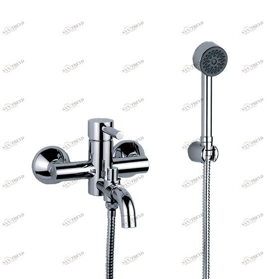 Смеситель однорычажный для ванны ½“ с душевым гарнитуром, настенный монтаж JOERGER Charleston Royal 619.20.500.000