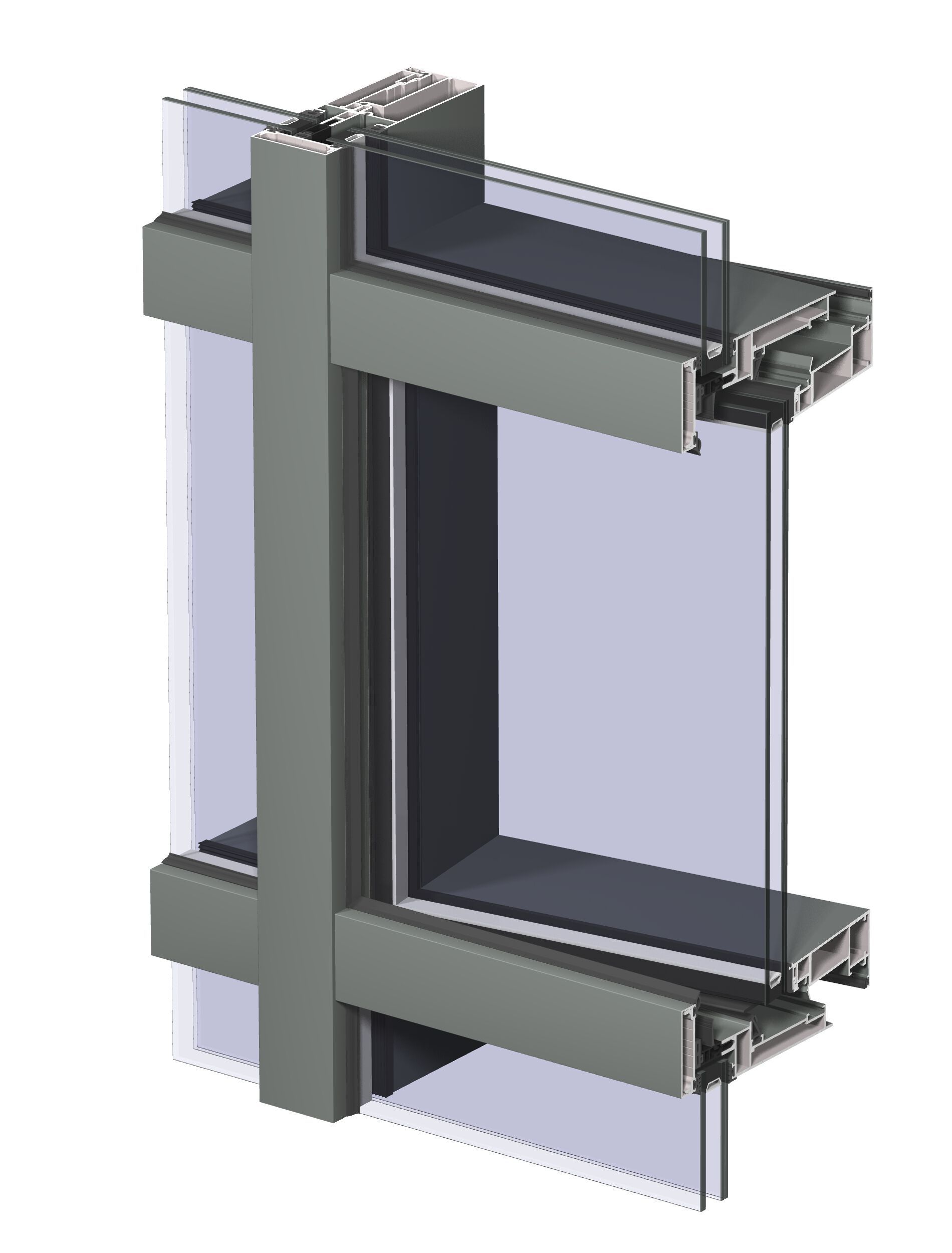 Открывающиеся элементы с выдвижной створкой, встроенные в фасад Reynaers Aluminium ConceptWall ARCH-00134984 - Вид №10