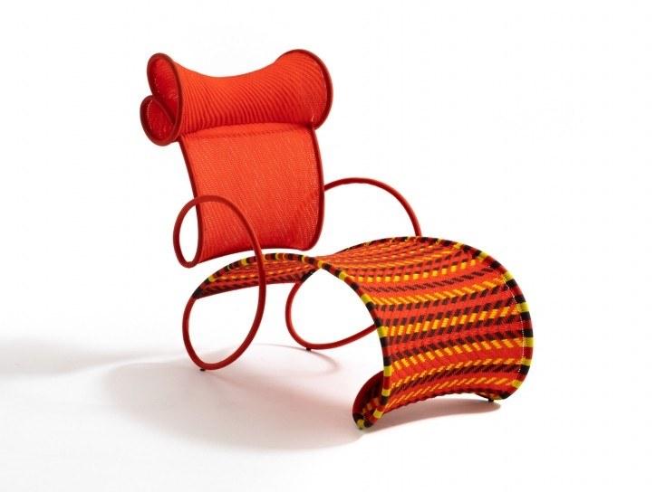 Moroso Шезлонг из плетеных полиэтиленовых ниток M'afrique sun-id-1409606 - Вид №1