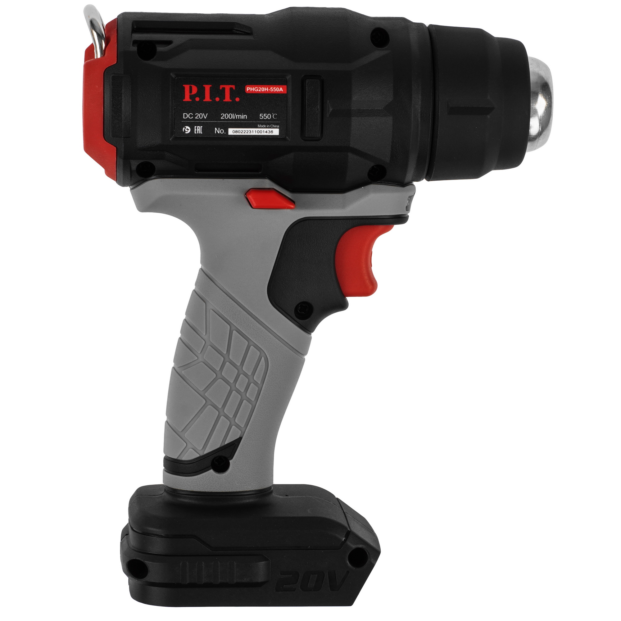 Строительный фен P.I.T. PHG20H-550A SOLO   , Без ЗУ, Без АКБ 9159399 PIT STDN-0102619 - Вид №1