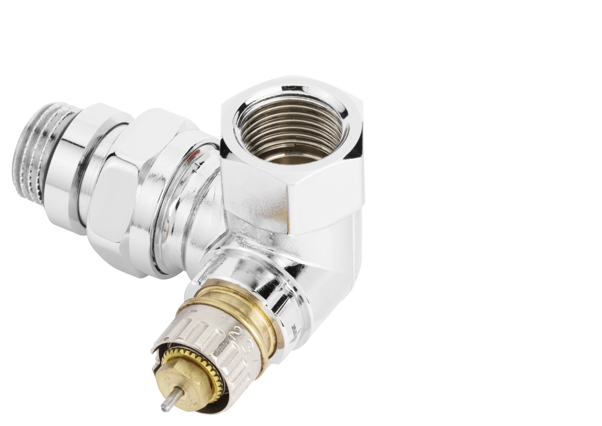 Danfoss Клапан RTR-N/RA-N для двухтрубной системы отопления Клапан термост. RA N углов хром правый 013G4239  - Вид №20