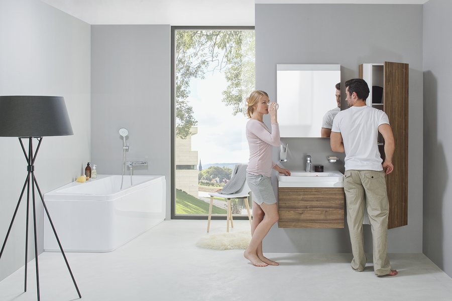 Шкаф боковой SB 10° 450 тёмный орех Ravak X000000753 - Вид №4