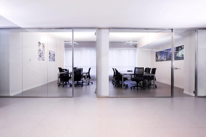 Elitable Стеклянная звуконепроницаемая сдвижная стена для офиса Unika sun-id-1362479 - Вид №1