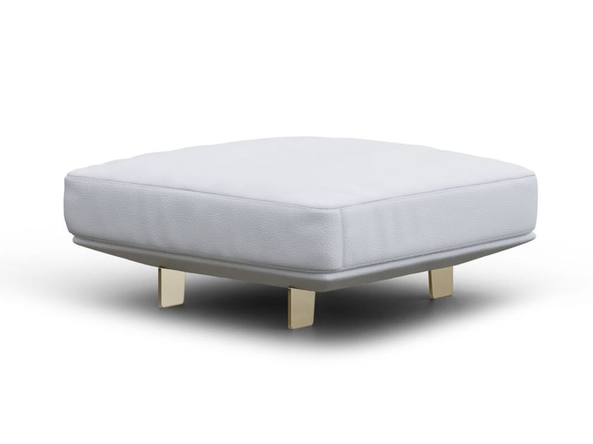 Кожаный квадратный пуф Natuzzi Italia кампус ARCH-00071578