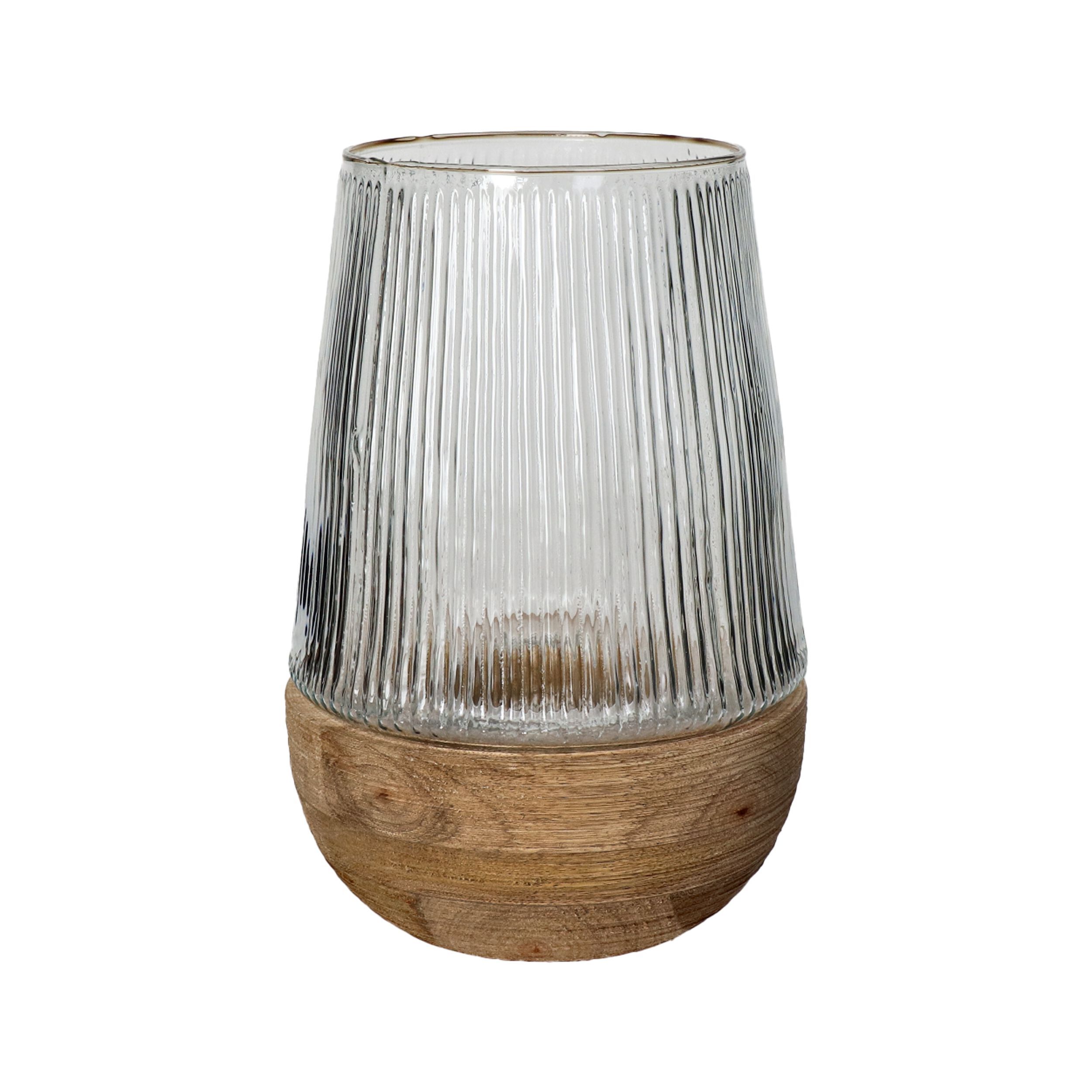 Деревянная и стеклянная ваза / подсвечник POMAX Arbre ARCH-00038800 - Вид №4