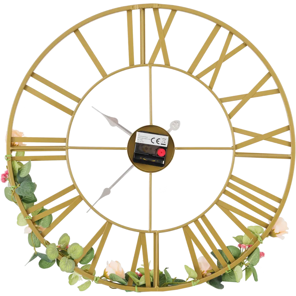 Настенные часы Atmosphera Vintage с цветами ø50 см 173800 89071320 STLM-2130037  - Вид №1