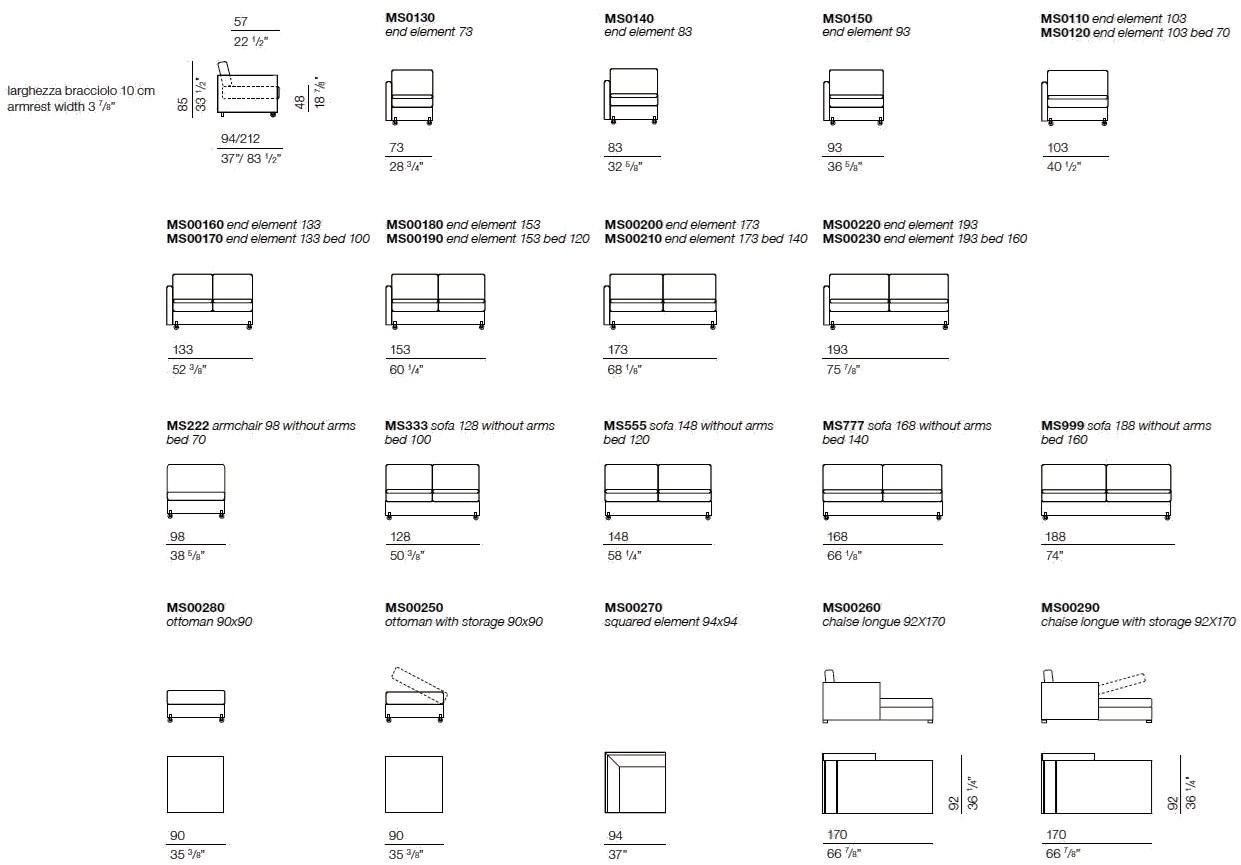 Bodema Диван-кровать модульный трансформируемый Maestro sun-id-1429542 - Вид №10