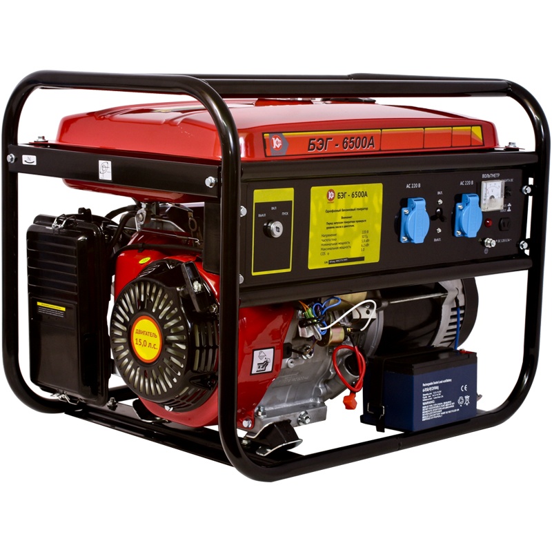 Электрогенератор   бензиновый Калибр БЭГ-6500А 1248637 STDN-0035145