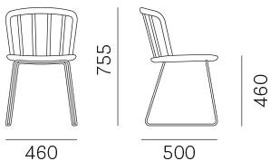 Pedrali Стул на санках ясень Nym 2850 - Вид №5