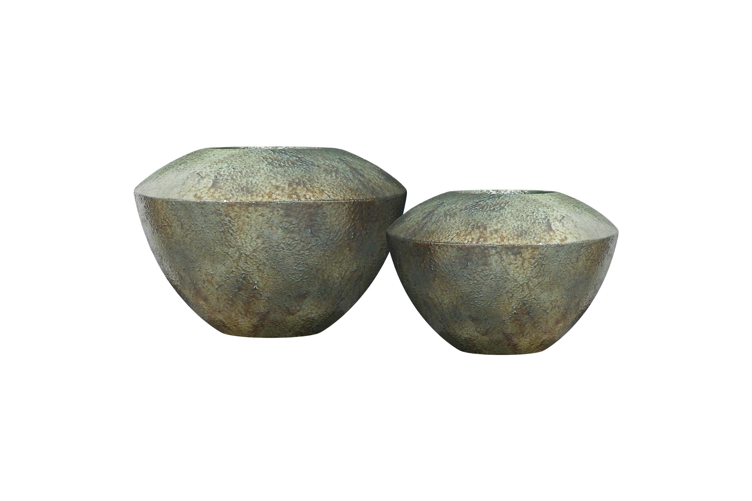 Круглый садовый горшок из стекловолокна GANSK SPIN ARCH-00106017 - Вид №6