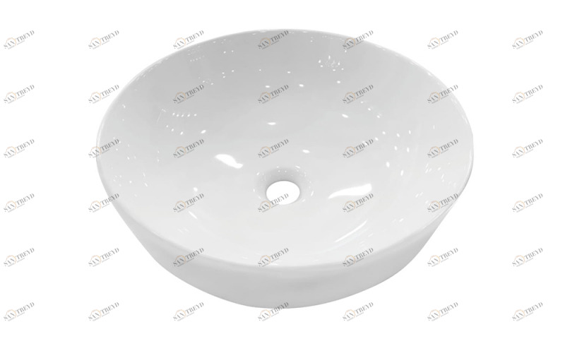 C22262W-A-ENG Накладная раковина на столешницу  овальная Bravat 