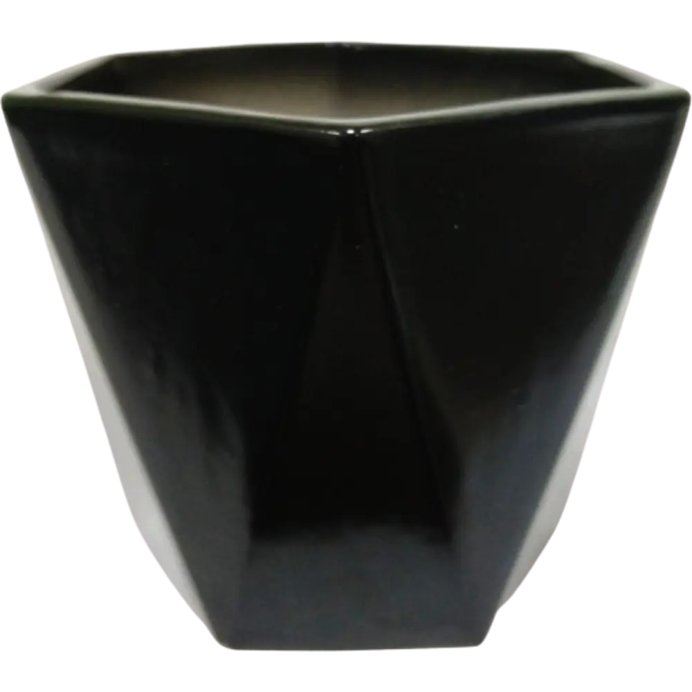 Кактусник 9x10x9 см v0.49 л керамика чёрный 83104752 STLM-2199368 Santreyd - Вид №1