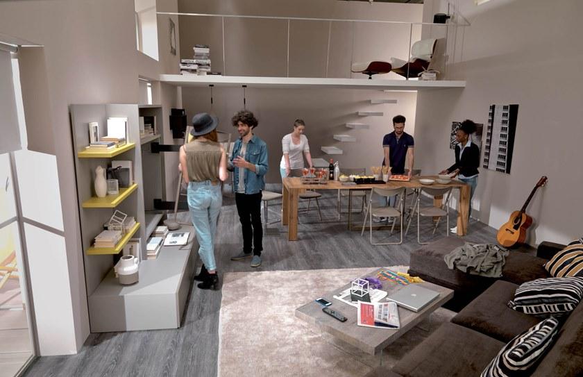 Ozzio Italia Выдвижная консоль из дерева  T021  - Вид №5