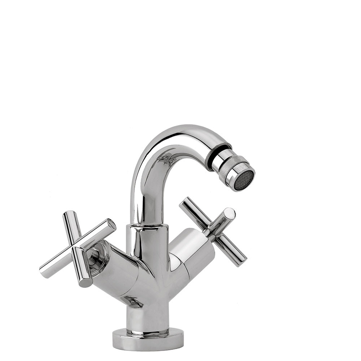 Смеситель для биде BIMAX-TRES с двумя ручками и автоматическим сливом-168120 TRES 