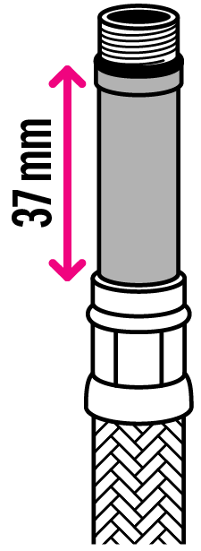 Гибкая подводка Equation для смесителей 40 см 82661660 STLM-0033141 - Вид №2
