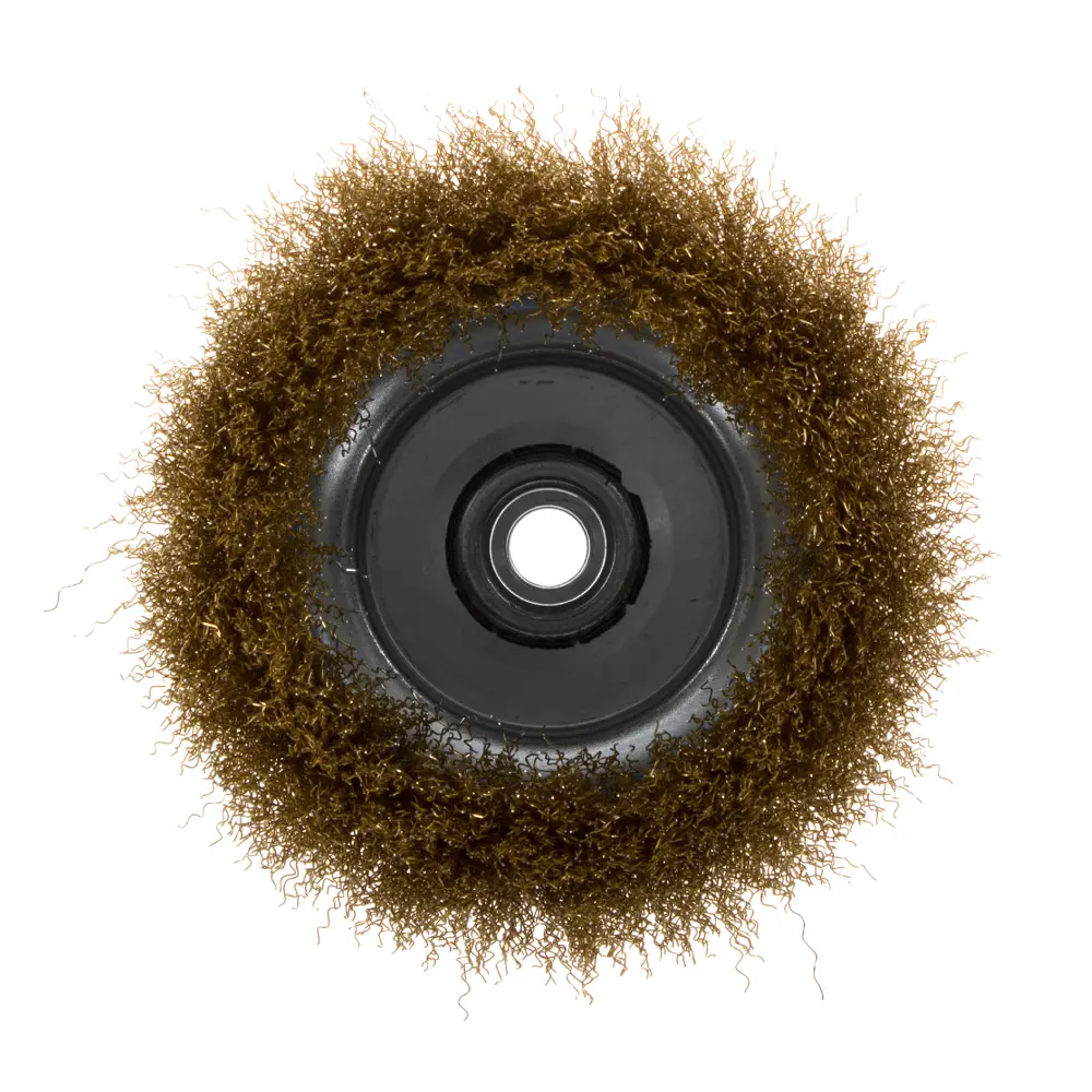 Щетка чашечная Dexter 125 мм для УШМ - латунная оснастка для обработки металла 17409873 STLM-0008092 - Вид №1