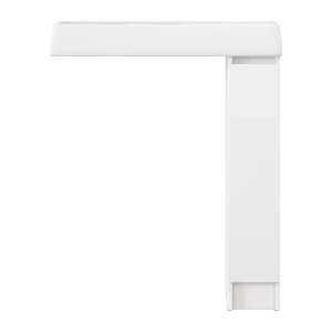 Тумба KONSENSA Терни для стиральной машины с раковиной, белая 89383205
