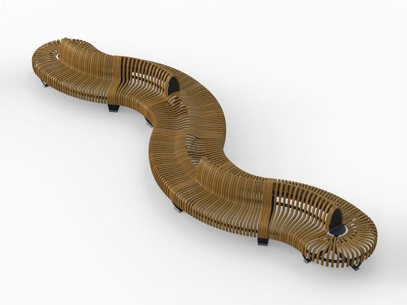 Green Furniture Concept Скамья из фанерованной древесины без спинки Nova c sun-id-1373239 - Вид №4