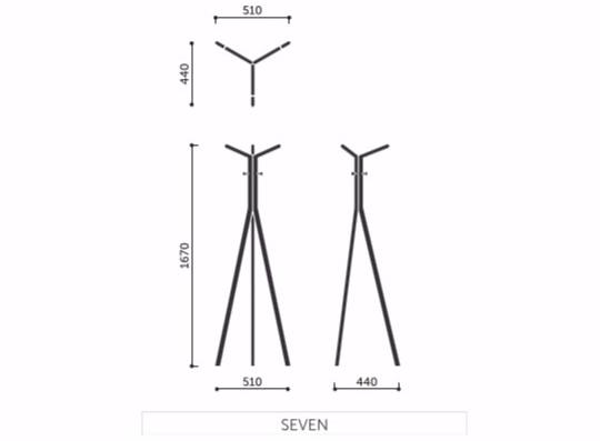 profim Стальная вешалка для одежды Seven sun-id-1429335 - Вид №6
