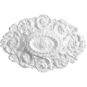 Розетка потолочная полистирол белая Формат 450-1 О 45х30 см