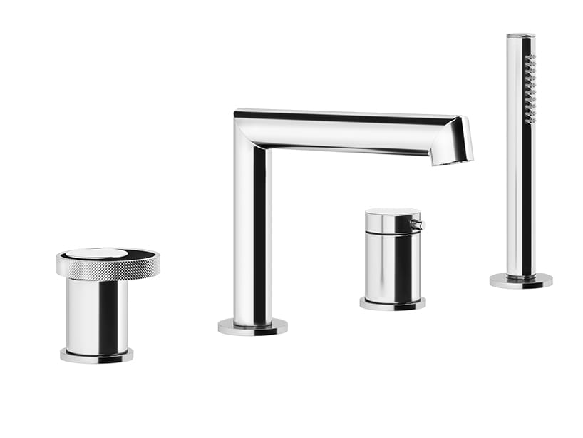 Набор для ванны с 4 отверстиями из латуни с ручным душем Gessi кольцо ARCH-00142104 - Вид №1