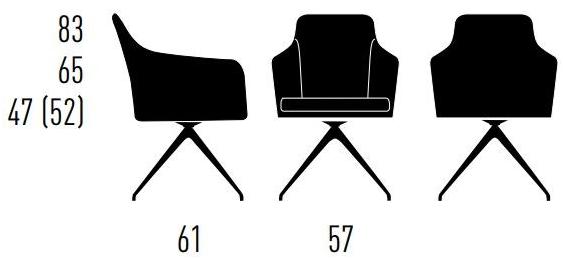 KFF Кресло поворотное с подлокотниками Youma sun-id-1387627 - Вид №1