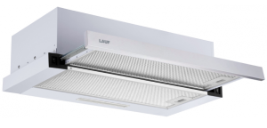 9185537 Вытяжка телескопическая LAUF LUNA 600 белый/белый