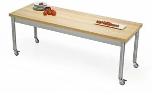 JOKODOMUS Прямоугольный деревянный стол на колесиках Auxilium 696111