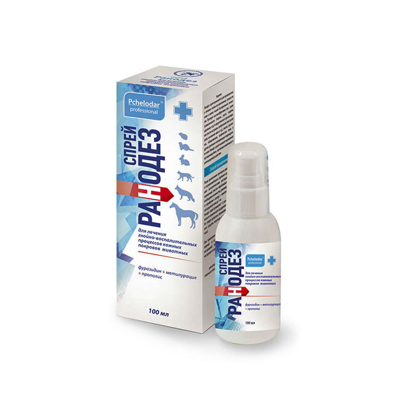 ПР0055400 Спрей Ранодез для лечения гнойно-воспалительных процессов на коже 100мл ПЧЕЛОДАР 