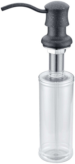 Встраиваемый дозатор ZorG Inox ZR-21 ЧЕРНЫЙМЕТАЛЛ для жидкого мыла, черный металлик