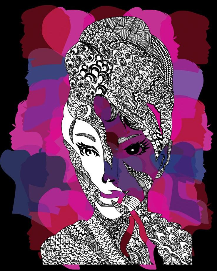 MOMENTI Авторский художественный принт Crazy home paintings Ah-010 - Вид №1