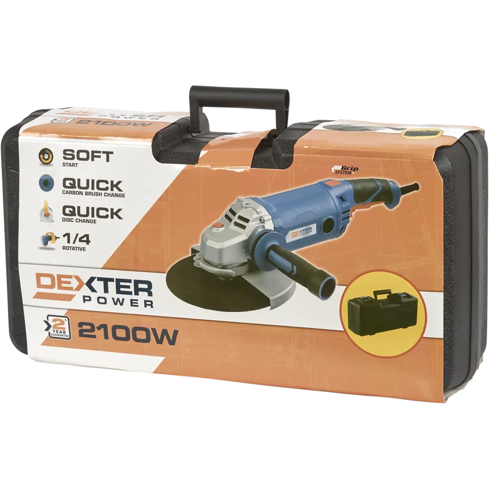 УШМ (болгарка) Dexter Power AG230-4.1, 2100 Вт, 230 мм STLM-2177520 - Вид №6