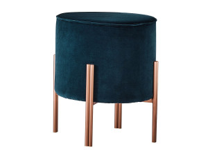 Круглый пуф из ткани