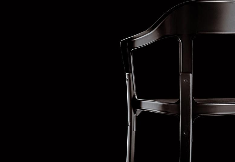 Magis Стул из бука с подлокотниками Steelwood sun-id-1345143 - Вид №2