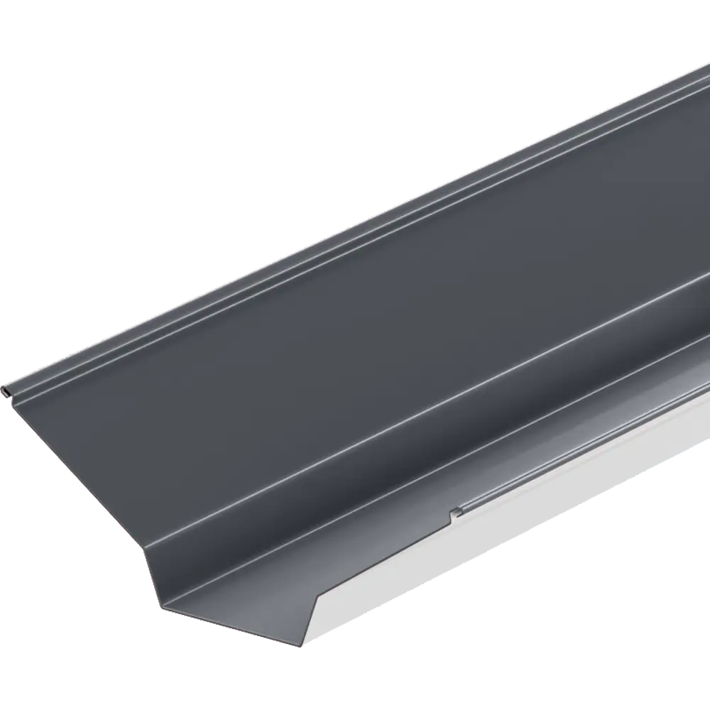 Ендова верхняя 115x30x115 мм 2 м RAL 7024 0.4 мм графитовый серый 86778612 STLM-2194666 ВЕГА 