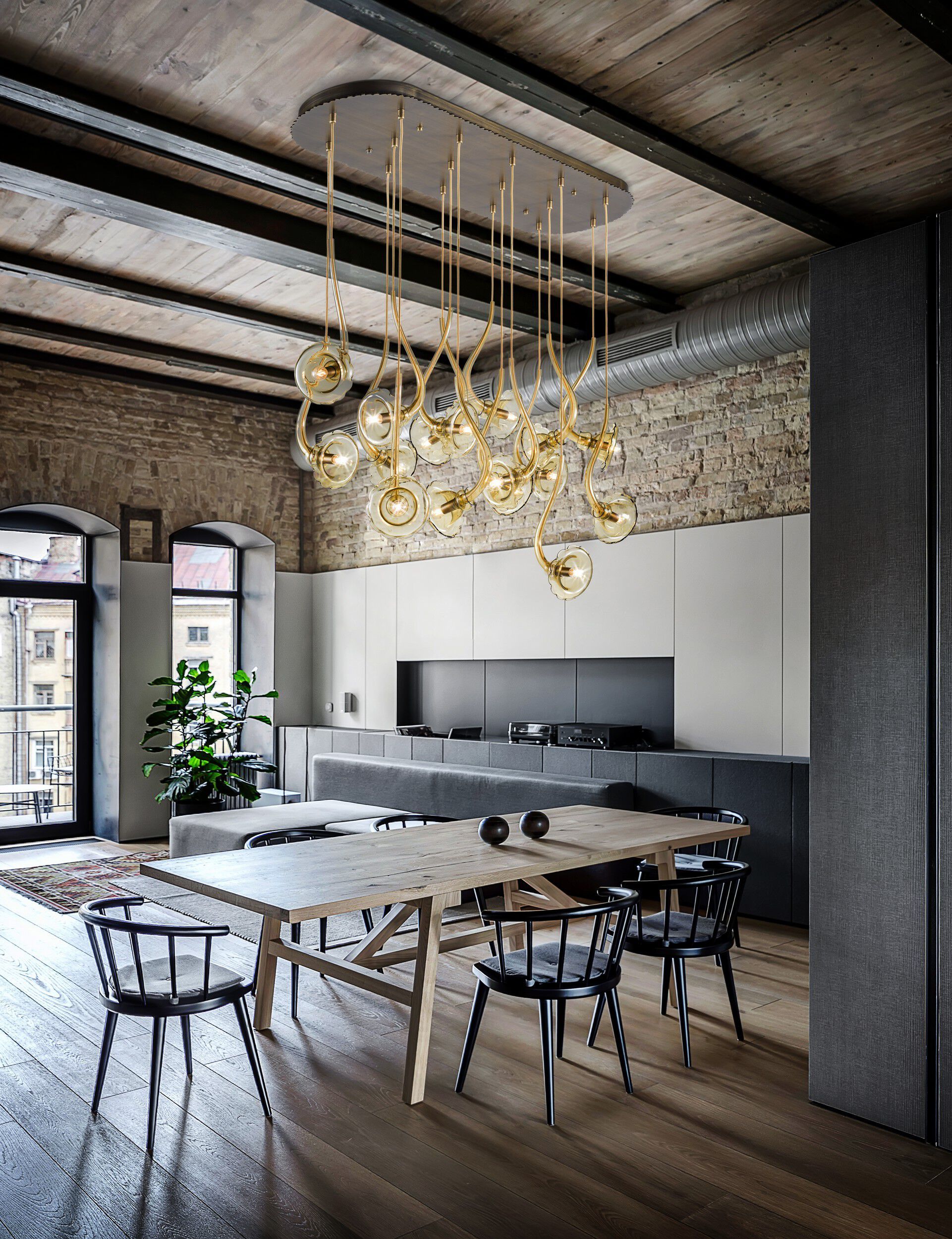 Подвесной светильник из дутого стекла MULTIFORME икебана ARCH-00096644 - Вид №1