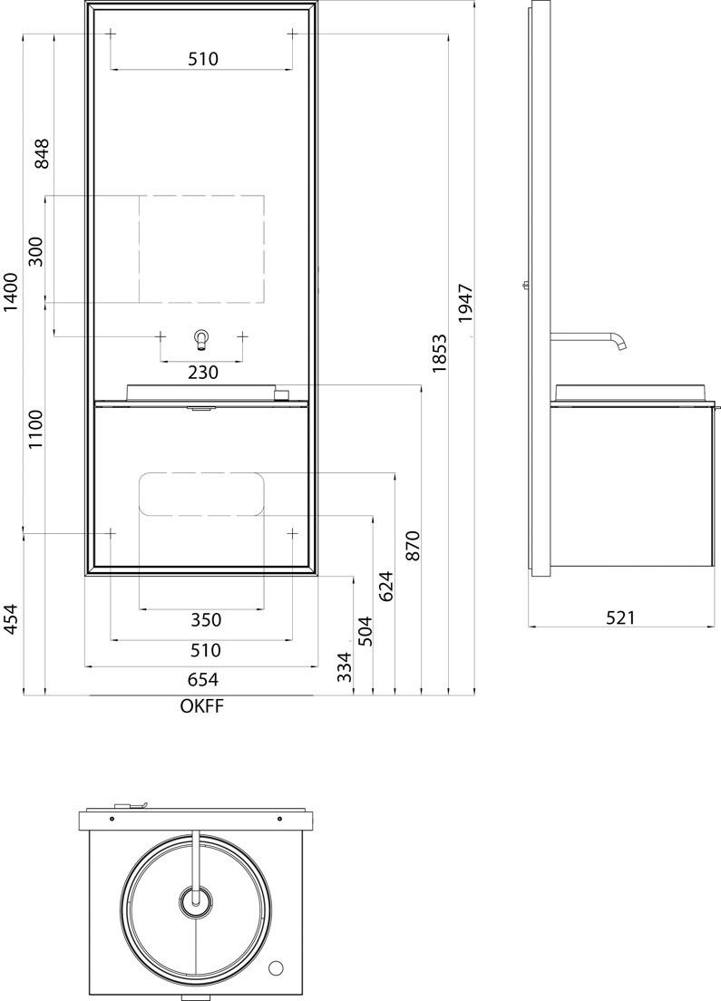 Emco Bad Тумба под умывальник с зеркалом Touch sun-id-1416551 - Вид №11